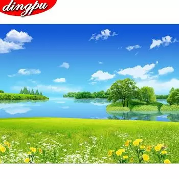 DIY Кристалл Полный дрель Круглый 5D Алмазная картина Набор для вышивки крестом Мозаика Круглый горный хрусталь 20X30CM