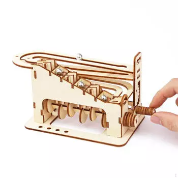 DIY Marble Run 3D Деревянные Пазлы Взрослые Ремесленные Игрушки Хобби Творческие Механические Пазлы
