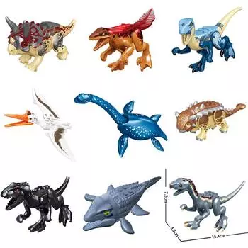 DIY MOC Building Block Snake necked серп огненный вор дракон тираннозавр птерозавр анкилозавр Игрушки для детей Подарки no box