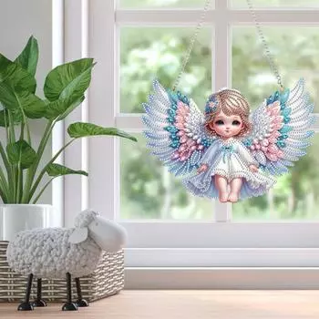 DIY набор для рисования стразами набор для рисования подвесных ангелов самоцветами набор для рисования стразами ручной работы
