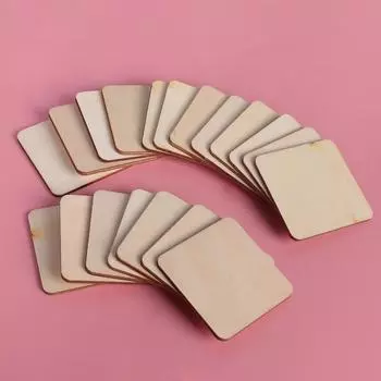 DIY письмо Свадебный декор Скрапбукинг орнамент квадратные деревянные куски деревянные бирки пустая доска