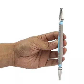 DIY Plastic Handle Double Head Ring Carving Clay Fine Carving Tool Pottery Texture Tool Carving Handmade