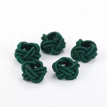 DIY Small Pineapple Hand-Knitted Rope Material Package Coil Dark green 100 pack