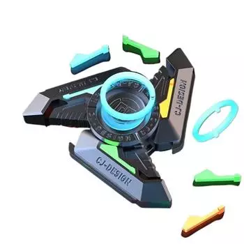 DIY светящийся спиннер антистрессовая игрушка вращающийся наконечник внимание и концентрация снятие стресса ручка верхняя часть для аутизма