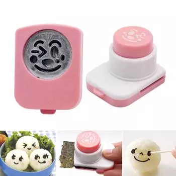 DIY улыбающиеся рисовые шарики для лица, плесень для водорослей, суши, онигири, устройство для тиснения