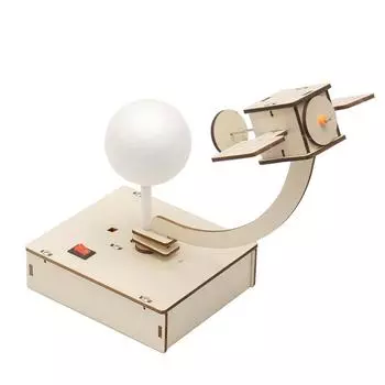 DIY Воздушная орбитальная спутниковая модель Technologia Научные игрушки Экспериментальный инструмент Обучающие деревянные головоломки для детей G56
