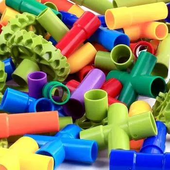 DIY водные строительные блоки, игрушки Монтессори, водопроводные трубы, строительные блоки, дизайнерские игрушки для детей, строительные развивающие игрушки, подарок CHINA