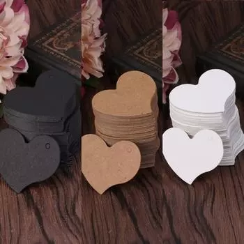 DIY волна край любовь сердце подарок бумажная этикетка цена повесить бирки свадебные карты