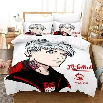 DJ Hip Hop N-Numa Lit Killah Bedding Sets exquisite bed supplies set duvet cover comforter set bedding set luxury birthday gift EU Twin 135x200cm