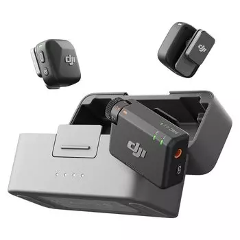 DJI Mic Mini TX 1 RX Зарядный штырь Микрофон беспроводной Сверхлегкий Высококачественный звук 48 часов использования Функция автоматического ограничения шумоподавления Беспроводной
