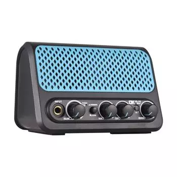 DK 10W небольшой электрогитарный усилитель Clean Overdrive 2-канальный эффект реверберации портативный гитарный репетиционный чёрный