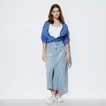Длинная джинсовая юбка UNIQLO
