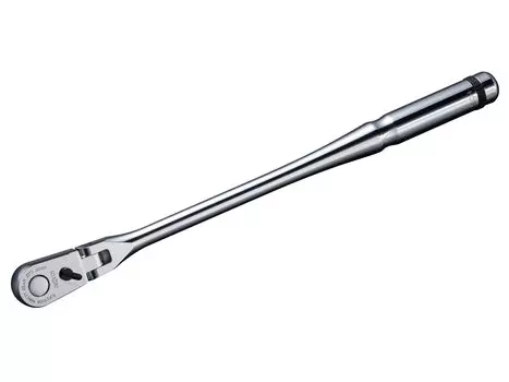 Длинная гибкая трещотка с рукояткой Kyoto Machinery Tools Nepros NBR390AFL (КТК) 9,5кв.м. серебряный