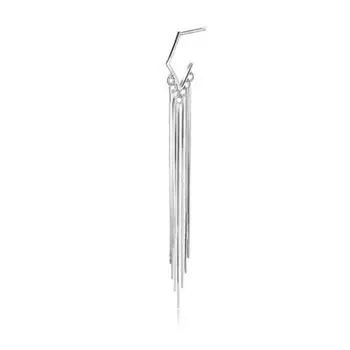 Длинные серьги с кисточками Line Tassel, женские персонализированные серьги с холодным ветром, длинные серьги-цепочки из змеиной кости copper