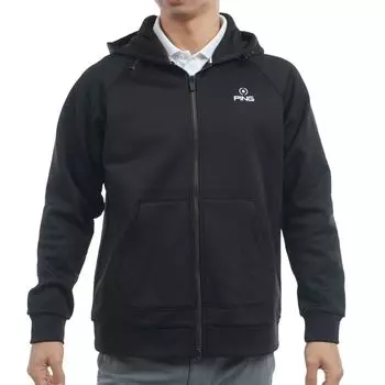 Длинный рукав толстовка парка для гольфа Stretch 3L [Pin Apparel] Мужская (Подходящая установка) / / 621-4262001 010_Черный