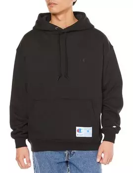 Длинный ворсистый Super One Point Jock Loose Corn Hooded Action M [Champion] Толстовка с капюшоном, рукав, подкладка, флис, логотип, бирка, посадка, большой размер, капюшон, толстовка, чёрный