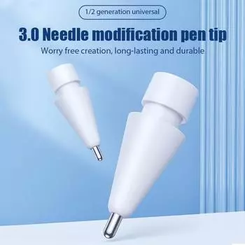 Для Apple Pencil 1-й и 2-й наконечники Для iPad Pencil Tips Для Apple Pen Ampened Non-slip Nib Для iPad Stylus Pen Nib Spare Replacement оранжевый