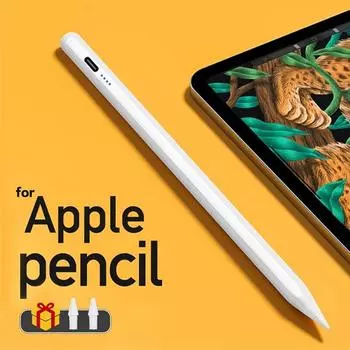 Для Apple Pencil Palm Rejection Power Display iPad Pencil Pen для iPad 2025 2025 2020 2019 2018 Pro Air Mini Специальный стилус белый