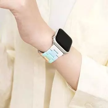 Для Apple Watch ремешок Candy Rainbow 8, 7, 6, 5, 4, 3 SE, 42 мм, 38 мм, 44 мм, 40 мм, модный ремешок для iWatch 41 мм, 45 мм, умные часы correa 38mm 40mm 41mm