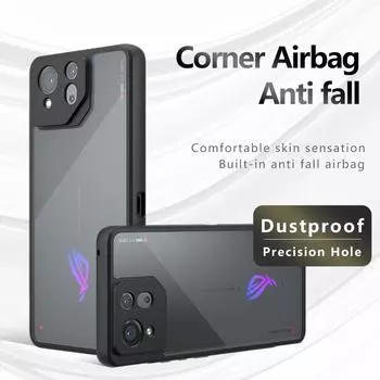 Для Asus ROG Phone 8 7 Ultimate Pro матовый против отпечатков пальцев прозрачный цветной противоударный чехол из ТПУ с защитой от падения, не желтеющий, защитная задняя крышка ROG Phone 7 прозрачный
