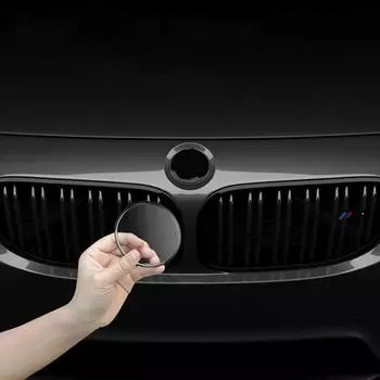 Для BMW 1 2 3 4 5 X1 X3 серии Передняя решетка Эмблема Защитная крышка Акриловые крышки для заднего багажника 1 series
