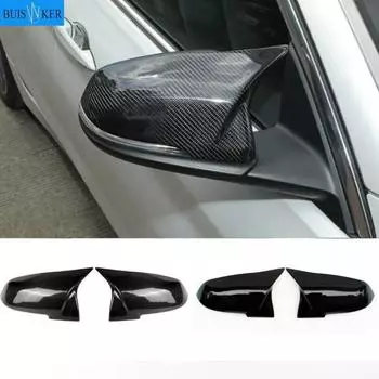 Для BMW 1 2 3 4 серии F20 F30 F31 F32 F36 2012-UP 320i 328i 330d 335i M3 M4 сменный стиль крышка зеркала из углеродного волокна Bright black