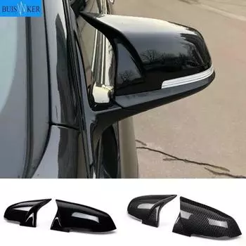 Для BMW 1 2 3 4 серии F20 F30 F31 F32 F36 2012-UP 320i 328i 330d 335i M3 M4 сменный стиль крышка зеркала из углеродного волокна Bright black