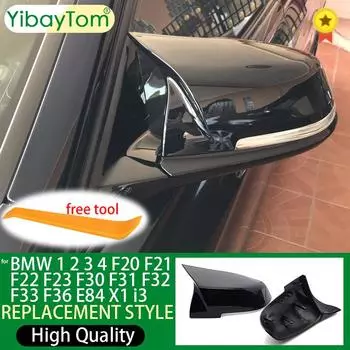 Для BMW 1 2 3 4 X Series крышка бокового зеркала заднего вида F20 F21 F22 F23 F30 F32 F36 X1 E84 F87 M2 узор из углеродного волокна чёрный