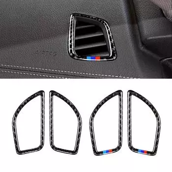 Для BMW 1/2 серии F20 F21 2012 2013 2014 2015 2016 2 шт. боковая защитная крышка из углеродного волокна для кондиционера A