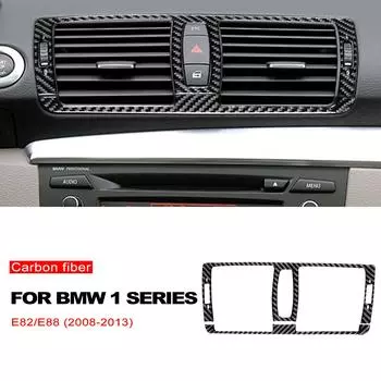 Для BMW 1 серии E87 E81 E82 E88 08-13 углеродное волокно кондиционер вентиляционное отверстие крышка накладка наклейка интерьер аксессуар