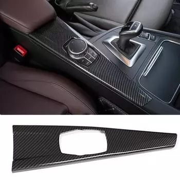 Для BMW 3 4 серии F30 F31 F32 F36 3GT 320i карбоновая центральная консоль рычага переключения передач наклейка на крышку салона украшение серебряный