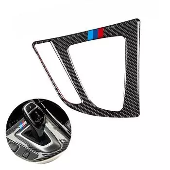 Для BMW 3 4 серии F30 F32 2013 2014 2015 2016 2017 2018 углеродное волокно салон автомобиля крышка панели управления переключением передач A