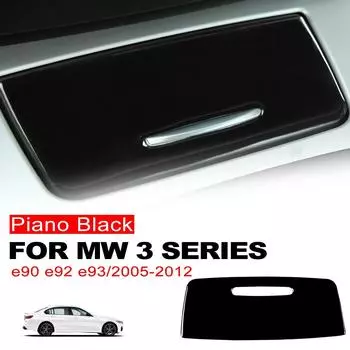 Для BMW 3 серии 2005-2012 E90 E92 E93 Piano черная центральная пепельница пластиковая крышка аксессуары для интерьера автомобиля декоративная наклейка