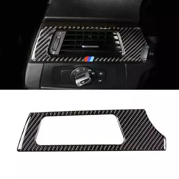 Для BMW 3 серии E90 E92 E93 2005-2011 2012 салон автомобиля из углеродного волокна, левая сторона водителя, вентиляционное отверстие для кондиционера no color LHD