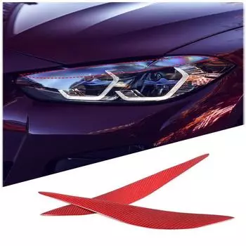 Для BMW 4 серии M3 M4 F80 F82 F83 F32 F33 F36 накладка на фару, аксессуары для украшения салона автомобиля, настоящий карбон style 1
