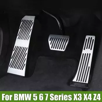 Для BMW 5 6 7 серии F01 F07 F10 F11 F06 F13 X3 F25 X4 F26 Z4 E89 E85 автомобильная подставка для ног педаль топлива акселератора тормозные педали AT 2pcs