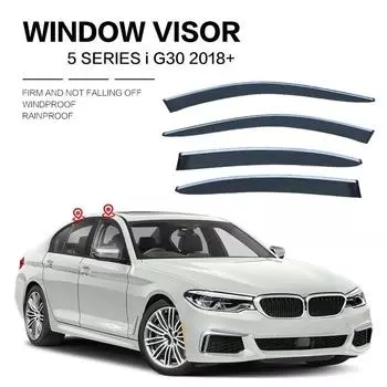 Для BMW 5 серии 520i 2003-2024 E60 F10 G30 Защитные козырьки для окон, ветровые дефлекторы, козырьки, дождевик, дверные козырьки, вентиляционные шторки, вентиляционный козырек