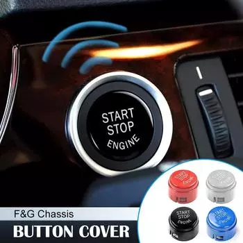 Для BMW автомобиль двигатель кнопка запуска и остановки крышка аксессуары замена ABS крышка для 1 2 3 5 6 7 X1 X3 X4 X5 X6 F01 F02 F10 F11 F12 красный