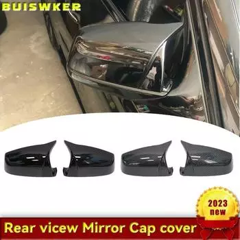 Для BMW для BMW 5 6 7 серии E60 E61 E63 E64 F01 F02-F04 F06 F07 F10 F11 F12 F13, накладка на боковое зеркало заднего вида для автомобиля Bright black
