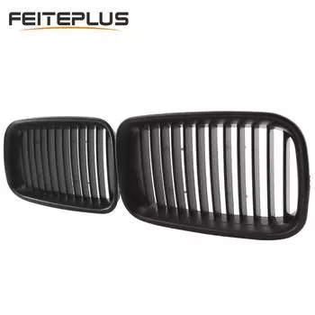 Для BMW E36 92-96 318i 320i 325i M3-глянцевая черная передняя решетка для почек, двойная решетка в стиле, гриль, капот, бампер, грили автомобиля