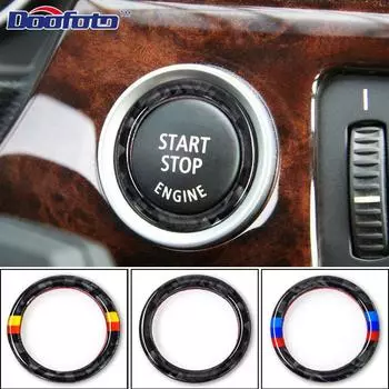 Для BMW E87 E90 E92 E93 1 3 5 серии автомобильное стопорное кольцо для запуска двигателя из углеродного волокна M аксессуары для спортивных автомобилей Start Stop Style 1
