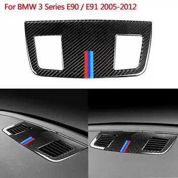 Для BMW E90 E92 E93 3 серии 2005-12 аксессуары для салона автомобиля из углеродного волокна приборная панель вентиляционное отверстие рамка крышка накладка A