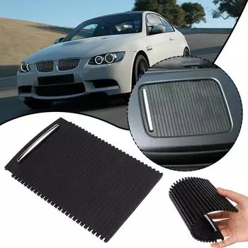Для BMW E92 E93 M3 2006-2012 51166963913 Автомобильная задняя центральная шторка Водяной ролик Аксессуары Консоль Черный держатель Шторка Чашка Co E7D1 чёрный