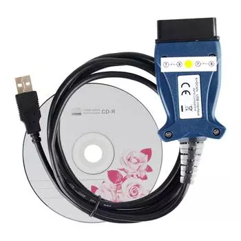 Для BMW E Chassis E46 E60 E87 MINI R50 OBD2 сканер FTDI FT232 чип автомобильные диагностические инструменты OBD 2 USB интерфейс с переключателем K+CAN INPA кабель синий