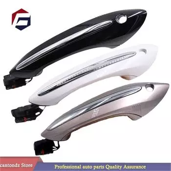 Для BMW F07 F10 F06 F11 F01 F03 F04 Внешняя дверная ручка автомобиля Вход без ключа Передний задний левый правый черный/шампанское/жемчужный front left чёрный