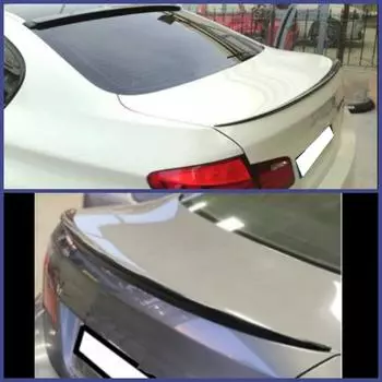 Для BMW F10 5 серии 2010-2016 черный мягкий задний спойлер на крышу багажника заднее крыло отделка губ спойлер ABS глянцевый черный 5D Стайлинг