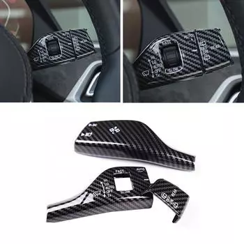 Для BMW F20 F45 F48 F49 F52 G01 G02 X5 G05 G30 G32 ABS текстура из углеродного волокна указатель поворота рычаг стеклоочистителя накладка A