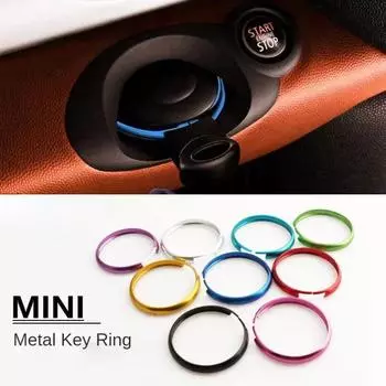 Для BMW Mini R Series автомобильный брелок для ключей отделка дистанционный брелок отделка алюминиевый сплав декор для MINI Cooper R55 R56 R57 R58 R59 R60 R61 розовый