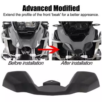 Для BMW R1200GS R1250GS LC ADV 2018-2019 передний клюв обтекатель удлинитель колеса крышка аксессуары для мотоциклов чёрный