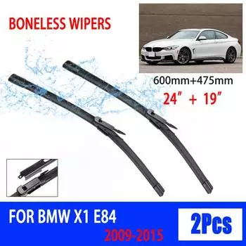 Для BMW X1 E84 2009-2015 автомобильный дворник ласточкин хвост мягкий резиновый дворник лобовое стекло ветровое стекло HD тихий автомобильный дворник 24 +19